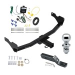 Trailer Tow Hitch For 19-24 Audi Q3 (Except w/Hands-Free Liftgate Sensor) Complete Package w/ Wiring and 1-7/8" Ball