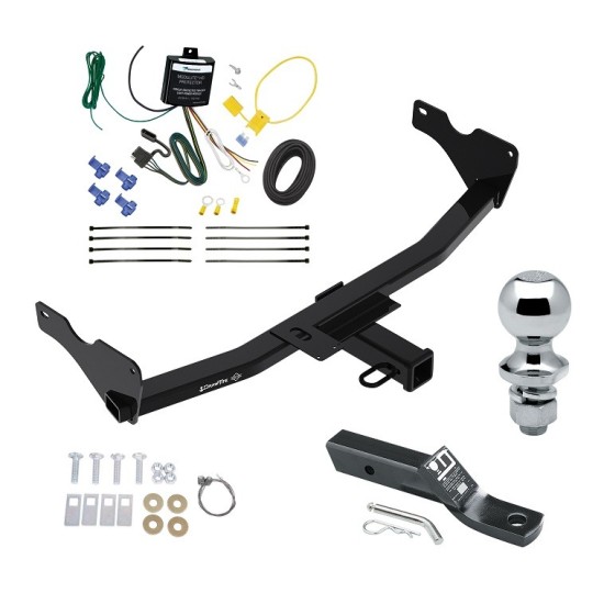 Trailer Tow Hitch For 19-24 Audi Q3 (Except w/Hands-Free Liftgate Sensor) Complete Package w/ Wiring and 1-7/8" Ball