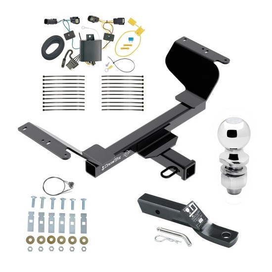 Trailer Tow Hitch For 18-22 Chevy Equinox Premier Except Models w/1.6L Diesel Complete Package w/ Wiring and 2" Ball