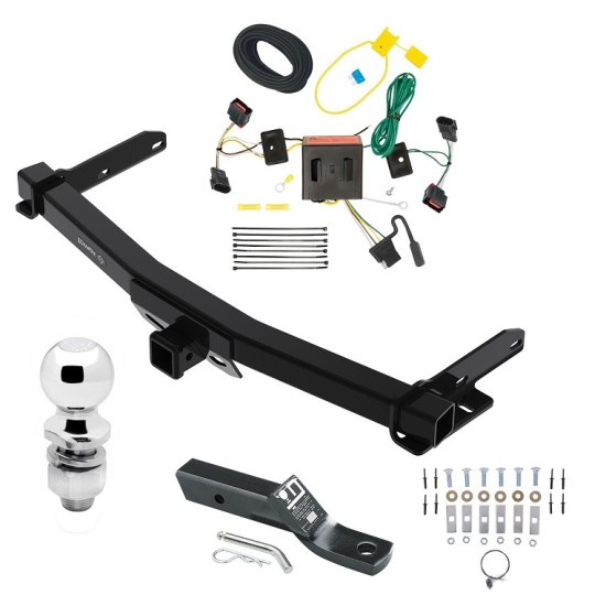 Trailer Tow Hitch For 11-13 Dodge Durango All Styles Complete Package w/ Wiring and 2" Ball