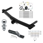 Trailer Tow Hitch For 14-21 Jeep Grand Cherokee 2022 WK Old Body Style Complete Package w/ Wiring and 1-7/8" Ball