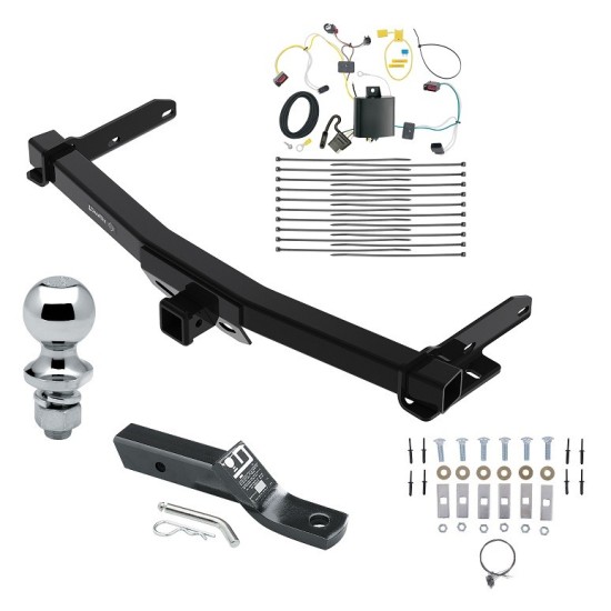 Trailer Tow Hitch For 14-21 Jeep Grand Cherokee 2022 WK Old Body Style Complete Package w/ Wiring and 1-7/8" Ball