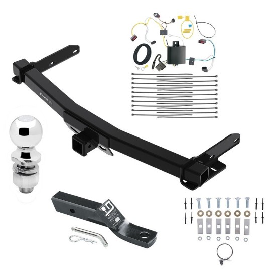 Trailer Tow Hitch For 14-21 Jeep Grand Cherokee 2022 WK Old Body Style Complete Package w/ Wiring and 2" Ball