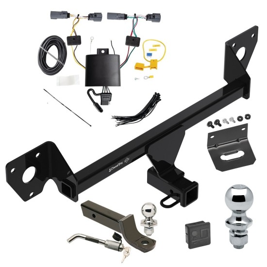 Ultimate Tow Package For 20-23 Buick Encore GX Trailer Hitch w/ Wiring 2" Drop Mount Dual 2" and 1-7/8" Ball Lock Bracket Cover 2" Receiver