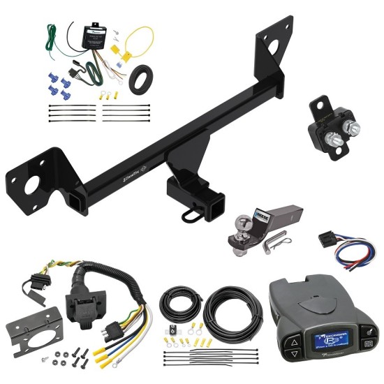 Trailer Hitch Tow Package Prodigy P3 Brake Control For 20-23 Chevrolet Trailblazer w/LED Taillights w/ 7-Way RV Wiring 2" Drop Mount 2" Ball Class 3 2" Receiver Draw-Tite Tekonsha