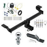 Trailer Tow Hitch For 21-23 Lincoln Corsair 23-23 Ford Escape Except Plug-In-Hybrid 2" Receiver Complete Package w/ Wiring and 1-7/8" Ball