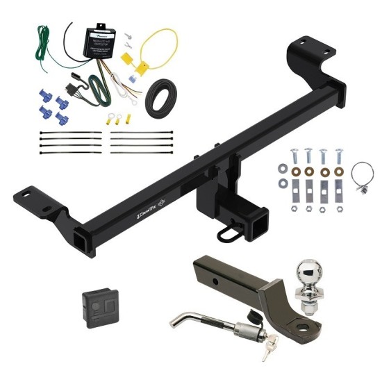 Trailer Tow Hitch For 21-23 Lincoln Corsair 23-23 Ford Escape Except Plug-In-Hybrid Deluxe Package Wiring 2" Ball Mount and Lock