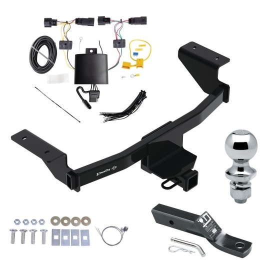 Trailer Tow Hitch For 21-23 Ford Mustang Mach-E Complete Package w/ Wiring and 1-7/8" Ball