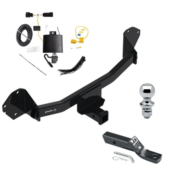 Trailer Tow Hitch For 22-23 Chevrolet Bolt EUV Class 3 2" Receiver Complete Package w/ Wiring and 1-7/8" Ball