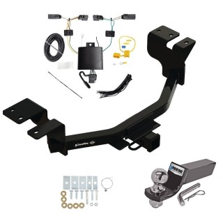 Trailer Tow Hitch For 22-23 Ford Maverick Complete Package w/ Wiring and 2" Ball