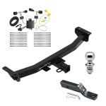 Trailer Tow Hitch For 19-23 Ford Ranger Class 4 2" Receiver Complete Package w/ Wiring and 1-7/8" Ball