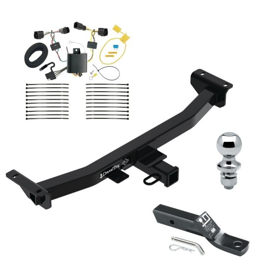 Trailer Tow Hitch For 19-23 Ford Ranger Class 4 2" Receiver Complete Package w/ Wiring and 1-7/8" Ball