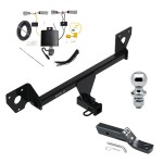 Trailer Tow Hitch For 21-25 Chevrolet Trailblazer Except w/LED Taillights Class 3 2" Receiver Complete Package w/ Wiring and 1-7/8" Ball