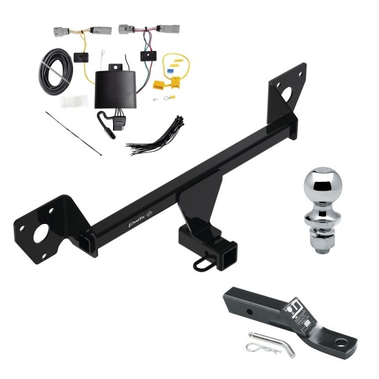 Trailer Tow Hitch For 21-25 Chevrolet Trailblazer Except w/LED Taillights Class 3 2" Receiver Complete Package w/ Wiring and 1-7/8" Ball