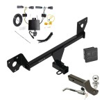 Trailer Tow Hitch For 20-24 Buick Encore GX Deluxe Package Wiring 2" Ball Mount and Lock