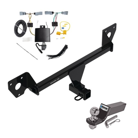 Trailer Tow Hitch For 21-25 Chevy Trailblazer w/LED Taillights Complete Package w/ Wiring and 2" Ball