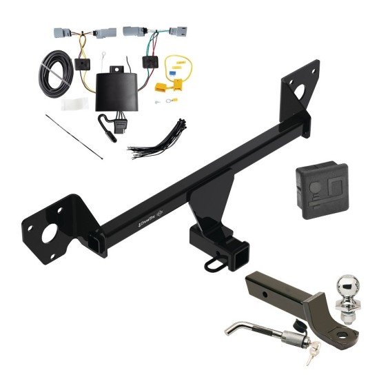 Trailer Tow Hitch For 21-25 Chevy Trailblazer w/LED Taillights Deluxe Package Wiring 2" Ball Mount and Lock