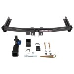 Trailer Tow Hitch For 18-24 Volkswagen Tiguan 19-24 Audi Q3 Hidden Removable 2" Receiver Class 3 Draw-Tite