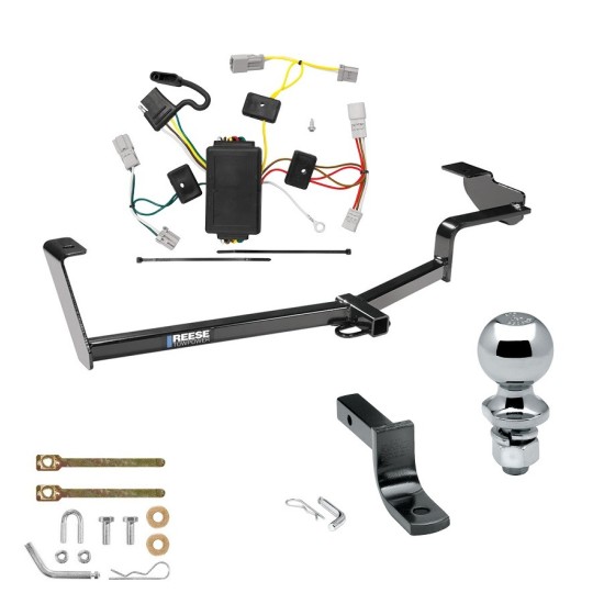 Tow Package For 06-15 Honda Civic Trailer Hitch w/ Wiring Draw-Bar 2" Ball 1-1/4" Receiver Reese