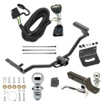 Ultimate Tow Package For 11-19 Ford Explorer Trailer Hitch w/ Wiring 2" Drop Mount Dual 2" and 1-7/8" Ball Lock Bracket Cover 2" Receiver Reese