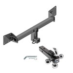 Reese Trailer Tow Hitch Receiver For 18-24 Audi Q5 18-22 SQ5 w/Tri-Ball Triple Ball 1-7/8" 2" 2-5/16"