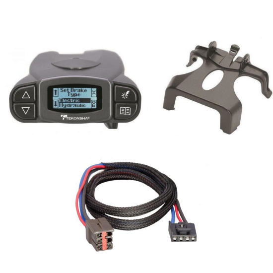 Tekonsha Prodigy P3 Trailer Brake Control for 94-08 Ford F-150 w/ Plug Play Wiring Adapter Proportional Eletric Trailer Brakes Module Box Controller