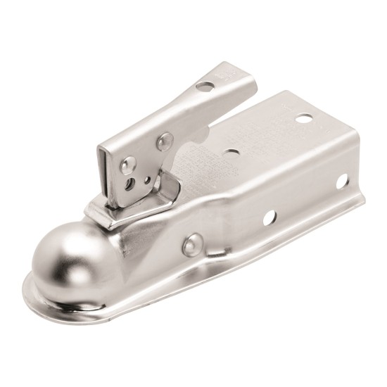 Fulton Fas-Lok Trailer Coupler 2-1/2" Channel Tongue 1-7/8" Ball 2,000 lbs. Trigger Latch Zinc