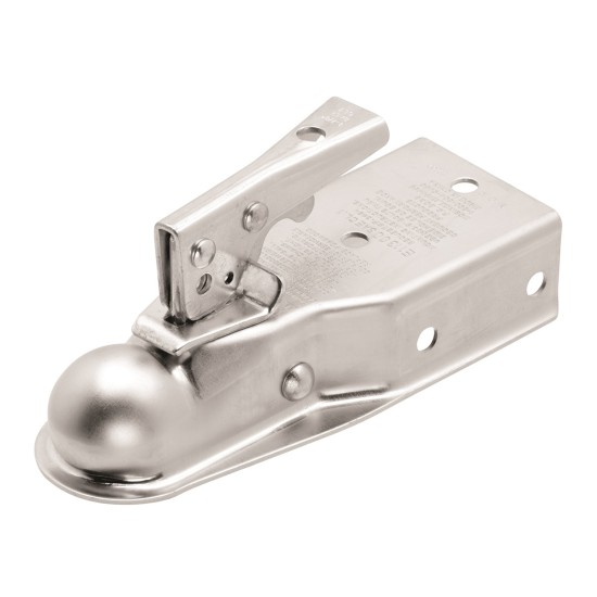 Fulton Fas-Lok Trailer Coupler 3" Channel Tongue 1-7/8" Ball 2,000 lbs. Trigger Latch Zinc