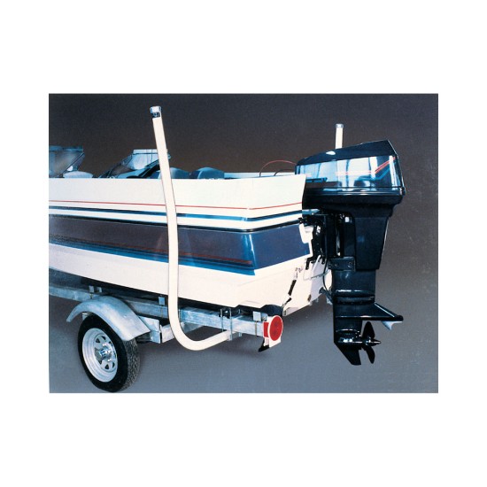 Fulton Marine Grade PVC Trailer Boat Guide Pair 50" Pole Post Guides Clamp On Best Side Guides Fits Pontoon Aluminum and other Boat Trailers