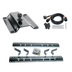 For 1997-2003 Ford F-150 Industry Standard Semi-Custom Above Bed Rail Kit + 25K Pro Series Gooseneck Hitch + In-Bed Wiring (For 6-1/2' and 8 foot Bed, Styleside, Except SuperCrew, w/o Factory Puck System Models) By Reese