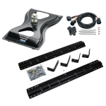 For 1975-1996 Ford F-250 Industry Standard Semi-Custom Above Bed Rail Kit + 25K Reese Gooseneck Hitch + In-Bed Wiring (For 6-1/2' and 8 foot Bed, w/o Factory Puck System Models) By Reese