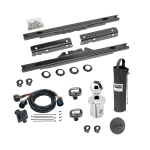 For 2011-2016 Ford F-350 Super Duty Elite Series Fifth Wheel Hitch Mounting System Rail Kit + Gooseneck Pop-In Ball + Wiring For Models w/o Factory Puck System (Excludes: Cab & Chassis, w/o Factory Puck System Models) By Reese