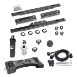 For 2011-2016 Ford F-350 Super Duty Elite Series Fifth Wheel Hitch Mounting System Rail Kit + Pop-In Gooseneck Ball & Elite Plate For Models w/o Factory Puck System (Excludes: Cab & Chassis, w/o Factory Puck System Models) By Reese