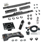 For 2011-2016 Ford F-250 Super Duty Elite Series Fifth Wheel Hitch Mounting System Rail Kit + Pop-In Gooseneck Ball & Elite Plate For Models w/o Factory Puck System (Excludes: Cab & Chassis, w/o Factory Puck System Models) By Reese