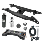 For 2017-2022 Ford F-450 Super Duty Elite Series Fifth Wheel Hitch Mounting System Rail Kit + Pop-In Gooseneck Ball & Elite Plate For Models w/o Factory Puck System (Excludes: w/Factory Prep Kit, w/o Factory Puck System Models) By Reese