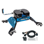 For 2014-2024 RAM 2500 M5 Fifth Wheel Hitch + In-Bed Wiring 27K Talon Jaw Complete System For Models w/ Factory Puck System (For w/Factory or Reese Elite Puck System Models) By Reese