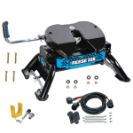 For 2011-2024 Ford F-450 Super Duty M5 Fifth Wheel Hitch + In-Bed Wiring 32K Talon Jaw Complete System For Models w/ Factory Puck System + King Pin Lock (For w/Factory or Reese Elite Puck System Models) By Reese