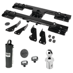 For 2020-2024 Chevrolet Silverado 2500 HD Elite Series Fifth Wheel Hitch Mounting System Rail Kit + Gooseneck Pop-In Ball For Models w/o Factory Puck System (For 6-1/2' and 8 foot Bed, w/o Factory Puck System Models) By Reese