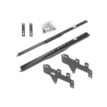 For 2008-2013 Chevrolet Silverado 1500 Underbed Gooseneck Hitch Rails for Draw-Tite Hide-A-Goose Head (For w/o Factory Puck System Models) By Draw-Tite