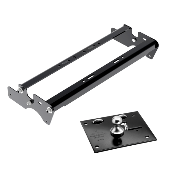 For 2015-2023 Ford F-150 Fold Down Plate Underbed Gooseneck Hitch System (Excludes: Raptor, w/o Factory Puck System Models) By Draw-Tite