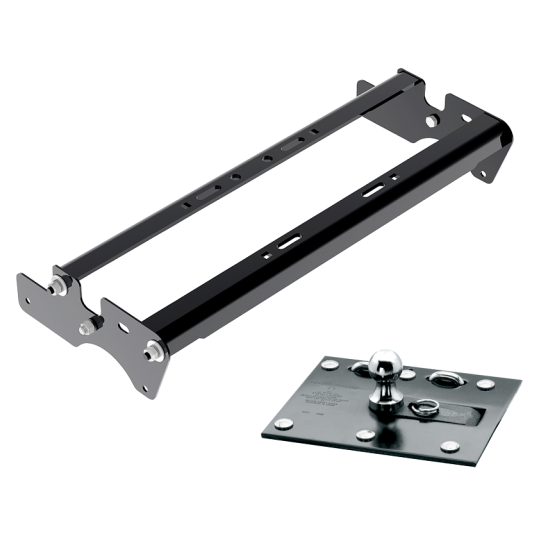 For 2015-2023 Ford F-150 Fold Down Plate Underbed Gooseneck Hitch System (Excludes: Raptor, w/o Factory Puck System Models) By Draw-Tite