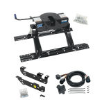 For 2011-2016 Ford F-250 Super Duty Custom Industry Standard Above Bed Rail Kit + 20K Fifth Wheel + In-Bed Wiring (For 5'8 or Shorter Bed (Sidewinder Required), Except Cab & Chassis, w/o Factory Puck System Models) By Reese