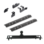 For 2014-2018 RAM 2500 Custom Industry Standard Above Bed Rail Kit + 25K Pro Series Gooseneck Hitch (For 5'8 or Shorter Bed (Sidewinder Required), w/o Factory Puck System Models) By Reese