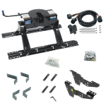 For 2001-2006 GMC Sierra 3500 Custom Industry Standard Above Bed Rail Kit + 20K Fifth Wheel + In-Bed Wiring (For 6-1/2' and 8 foot Bed, w/o Factory Puck System Models) By Reese