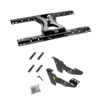 For 2001-2010 GMC Sierra 2500 HD Custom Industry Standard Above Bed Rail Kit + 25K Reese Gooseneck Hitch (For 5'8 or Shorter Bed (Sidewinder Required), w/o Factory Puck System Models) By Reese