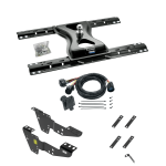 For 2001-2006 GMC Sierra 3500 Custom Industry Standard Above Bed Rail Kit + 25K Reese Gooseneck Hitch + In-Bed Wiring (For 5'8 or Shorter Bed (Sidewinder Required), w/o Factory Puck System Models) By Reese