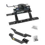 For 2011-2019 Chevrolet Silverado 3500 HD Custom Industry Standard Above Bed Rail Kit + 20K Fifth Wheel (For 5'8 or Shorter Bed (Sidewinder Required), Except w/OEM HD Towing Prep Package, w/o Factory Puck System Models) By Reese