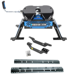 For 2011-2019 Chevrolet Silverado 2500 HD Custom Industry Standard Above Bed Rail Kit + Reese M5 27K Fifth Wheel (For 5'8 or Shorter Bed (Sidewinder Required), Except w/OEM HD Towing Prep Package, w/o Factory Puck System Models) By Reese