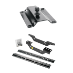 For 2011-2019 GMC Sierra 3500 HD Custom Industry Standard Above Bed Rail Kit + 25K Pro Series Gooseneck Hitch (For 5'8 or Shorter Bed (Sidewinder Required), Except w/OEM HD Towing Prep Package, w/o Factory Puck System Models) By Reese