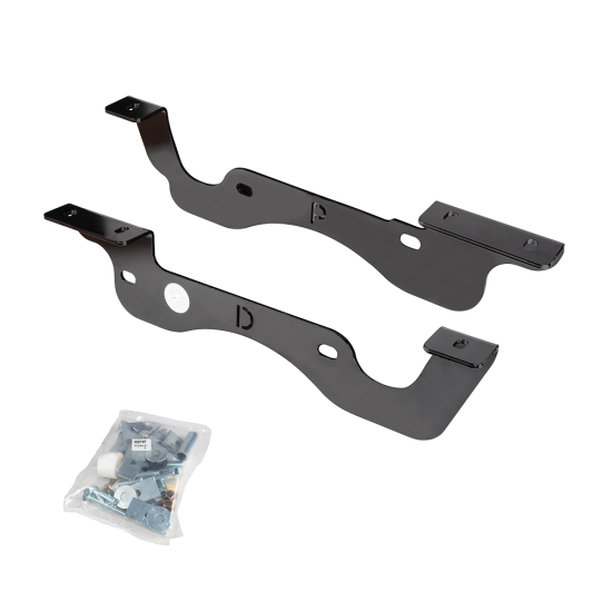 For 2017-2022 Ford F-350 Super Duty Gooseneck Fifth Wheel Underbed Custom Fit Brackets For Standard Rails (For 6-1/2' and 8 foot Bed, Except Dual Rear Wheel or Cab & Chassis, w/o Factory Puck System Models) By Reese